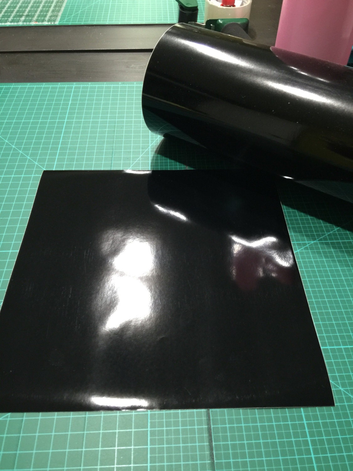 Black Permanent Adhesive Vinyl 12 inch x 5 foot roll