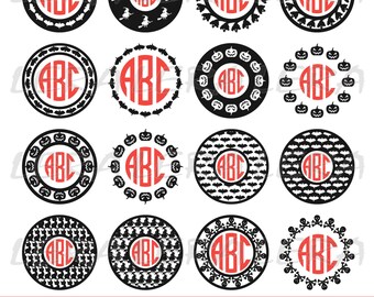 60 % OFF, Halloween Monogram Frame SVG, Halloween Monogram svg, Halloween svg File, svg, png, eps, dxf, Halloween SVG, Fall svg Cut File