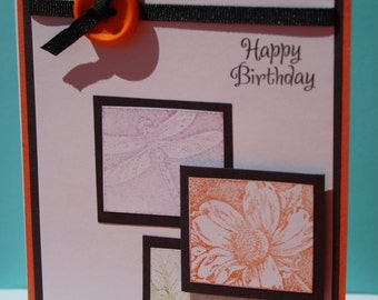 Handmade Birthday Card, Handmade Greeting Card, Handmade Thank You Card,Just Because Card, Handmade Thinking of You card
