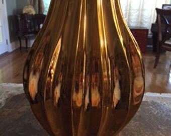 Pot à Ail Céramique Jonathan Adler Blanc Doré - Occasion Bon état