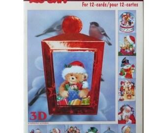 Book leaves 3D cutting, gluing, cardmaking Christmas 618