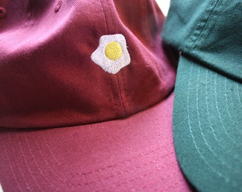 Fried Egg Embroidered Dad Baseball Cap