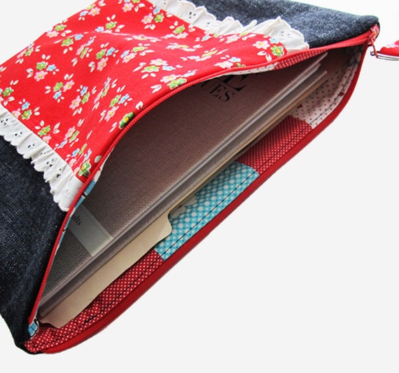 Extra Large Zipper Pouch Zip Top Storage Bag by michellepatterns