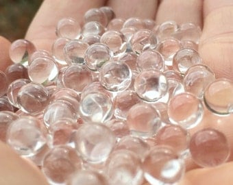 Bulk 25+, 6 mm, CLEAR Quartz Spheres, Healing Crystals, Chakra Stones, Quartz Crystal Balls, 1/4" sphere, undrilled quartz