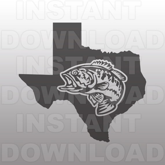 Download Texas Bass Fishing SVG FileFishing SVGLargemouth Bass SVG