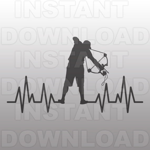 Download Bowfishing Heartbeat SVG FileBowfishing SVG FileFishing