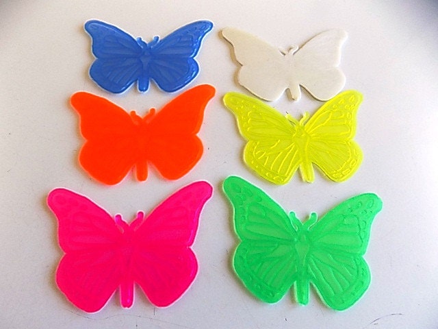 Vintage Plastic Butterflies Supplies from theturniptruck on Etsy Studio