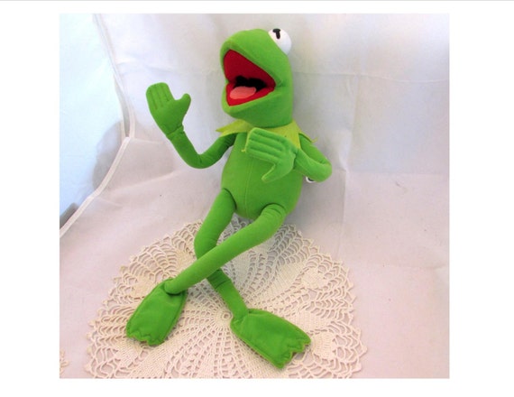 vintage kermit the frog stuffed animal