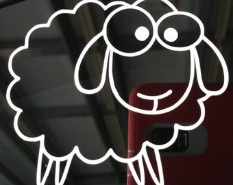 Vinyl Decal, Sheep - Two Sizes