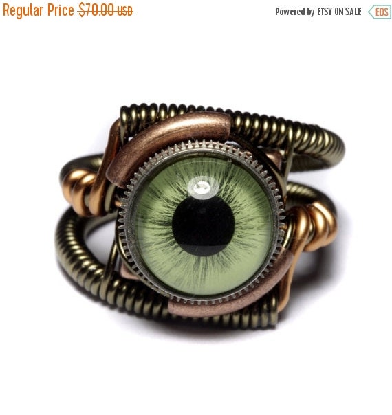 ON SALE TODAY Steampunk Jewelry Eyeball by