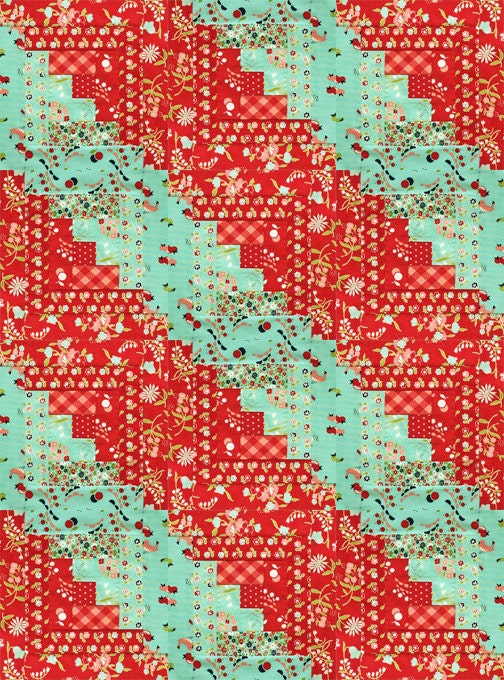 Log Cabin Block JORDAN PreCut Quilt Kit Moda by JordanFabrics