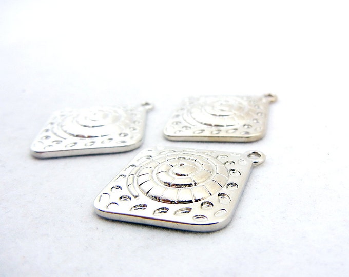 3 Square Nautilus Charms