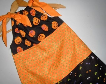 Halloween Dress orange black layered dress SIZE 6 ONLY ready to ship