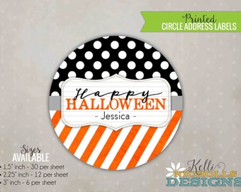 Personalized Halloween Stickers