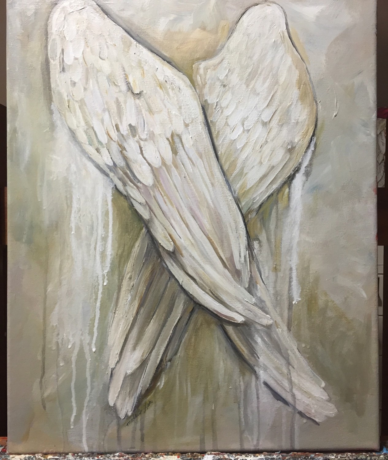 Angel Wings Painting this painting is already created and