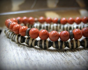 Mens Bracelet, mens, Beaded Bracelet, Bracelet Set, Womens Bracelet, Southwest Jewelry, Native American, Stretch Bracelet, Bracelet For Men