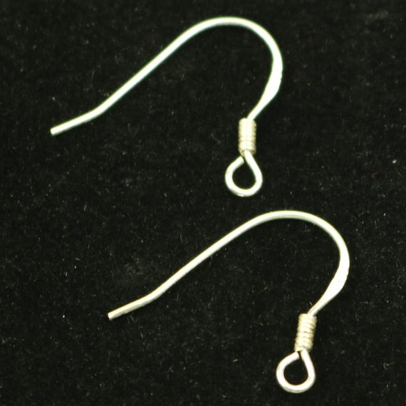 10 Sterling SILVER French Hook Ear Wires Earrings Earwires