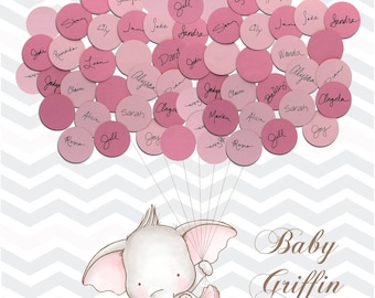 Baby Shower Guest Book Alternative Print - Girl