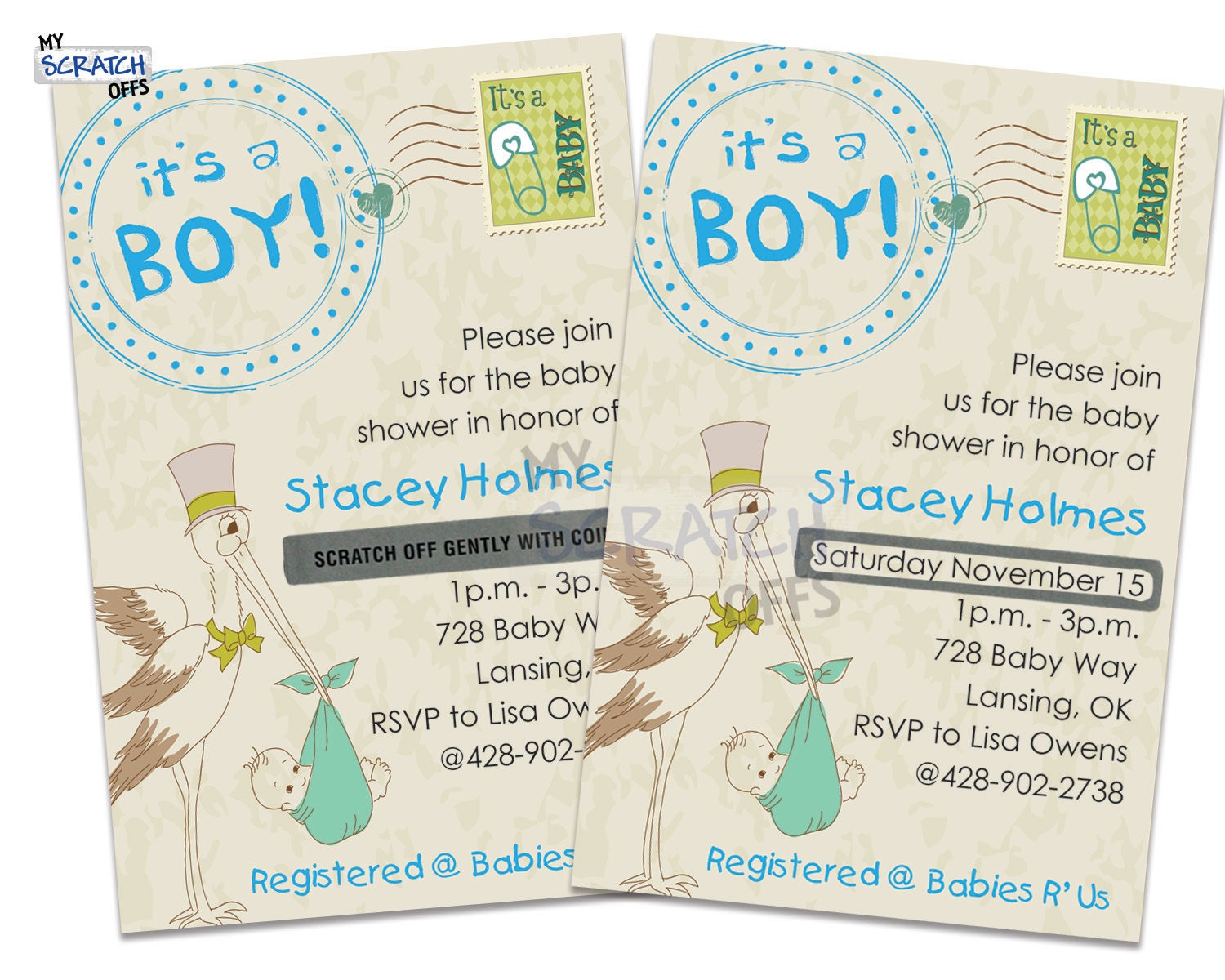 Scratch Off Baby Shower Invitations 3