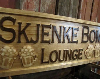 Personalized Bar Signs personalized wedding gift 3D beer Wood Sign Custom Bar Sign Wood Sign Gift for him her Groomsmen Gift lovejoystore