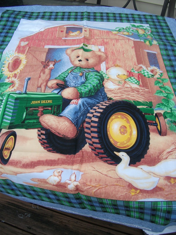 John Deere Crib Bedding Set Quilt BumperSkirt by CraftsbyFreda