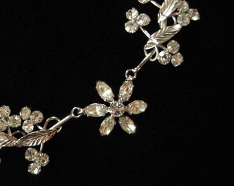 1950's White Gold Filled Necklace by Spiffardi