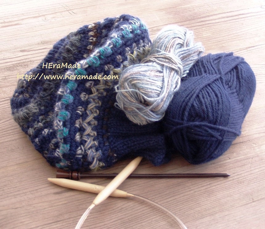 blue beret hat