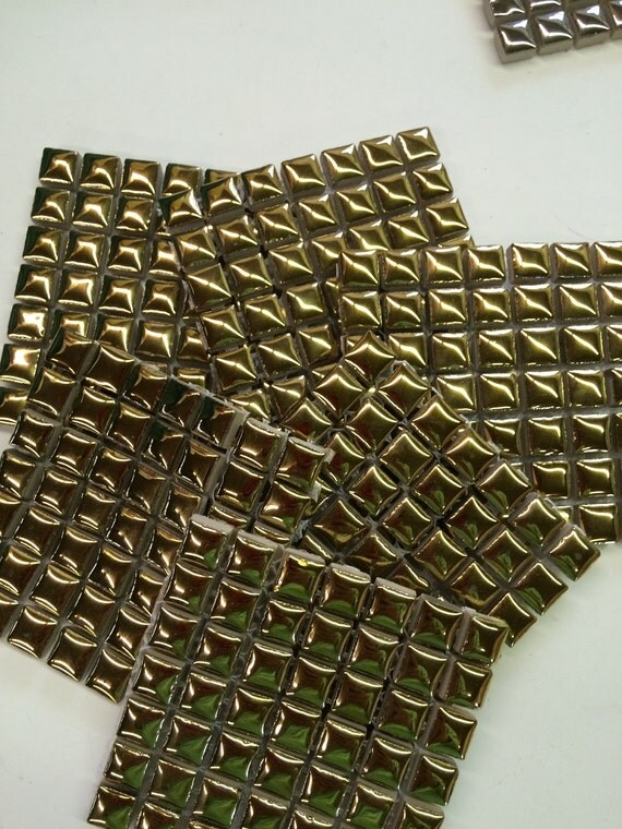 Gold 3/8 Ceramic Glazed Tile49pc