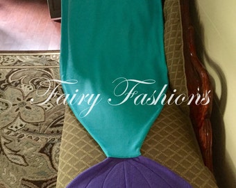 MERMAID TAIL blankets~kid BLANKETS, mermaid blanket, sleeping bag, monogramed blanket, custom, sleeping bag, personalized blanket