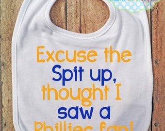 Excuse the spit up Bib - New York Mets - Baseball - Baby Fan Gear