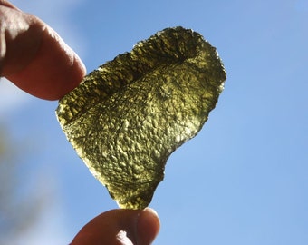 Moldavite Green Meteorite Stone Grade AA Specimen