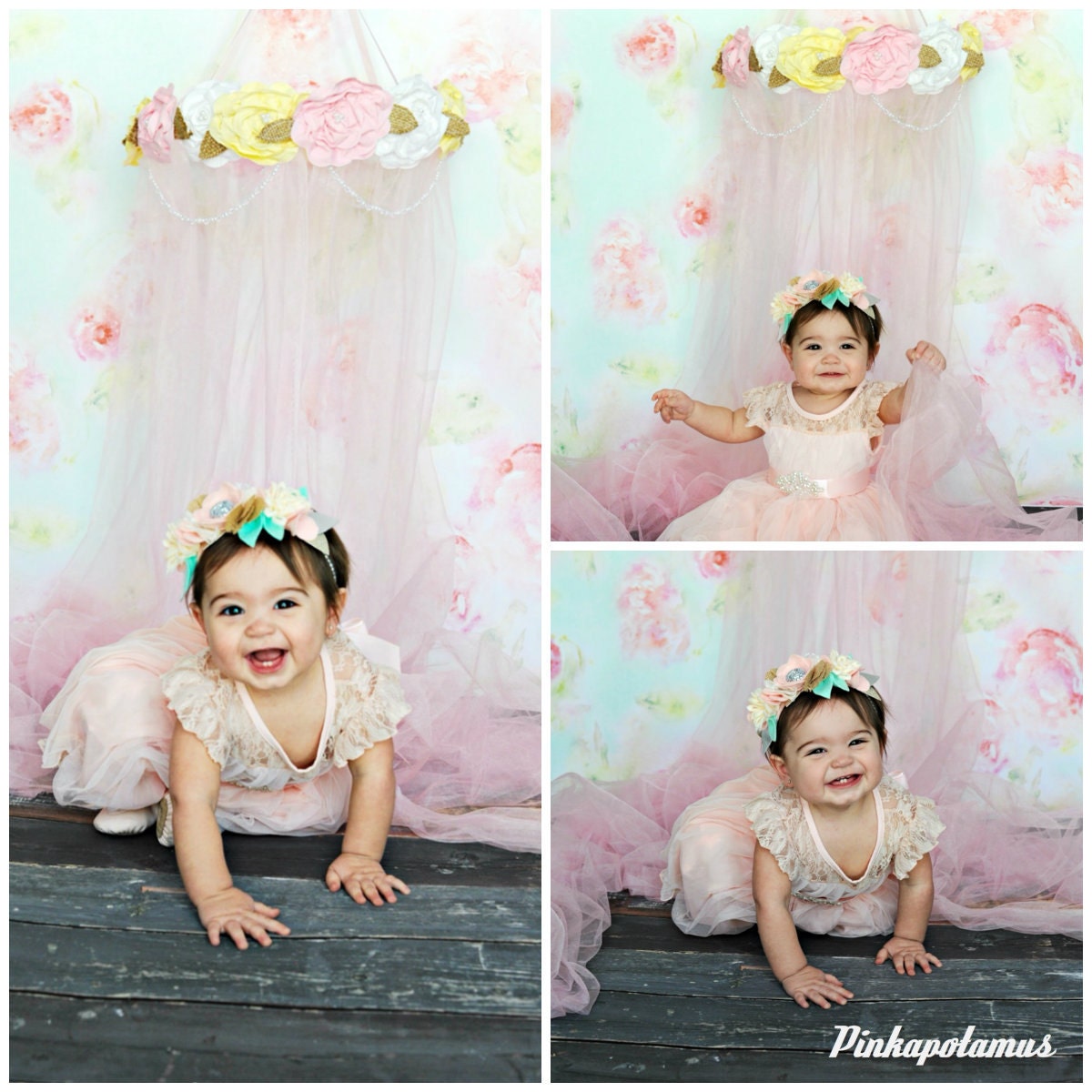 Custom Fabric Flower Canopy Bed Canopy Fabric Flower Bed