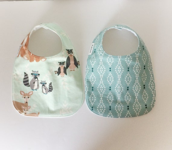 Woodland Baby Bib Aztec Teething Bib   Infant By Babiease On Etsy