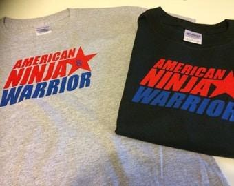 Party favors , kids shirts AMERICAN NINJA WARRIOR T-shirts