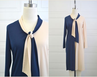 1960s Knit Colorblock Dress