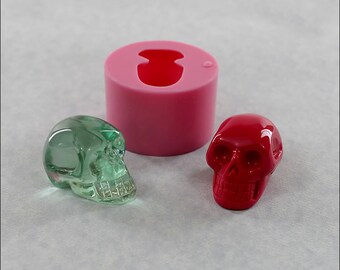 Skull Mold 3D Silicone Mould Crystal Skull for soap, resin, chocolate, polymer clay, wax (293)