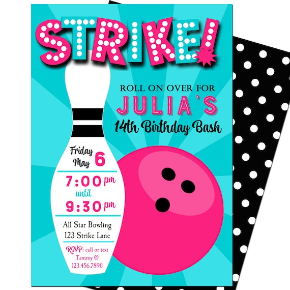 Printable Bowling Invitations 6