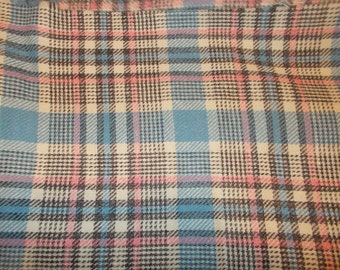 Unique pink plaid fabric related items | Etsy