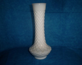 SALE Set of 4 Vintage, Milk Glass Vases. #6 Was 16.00.