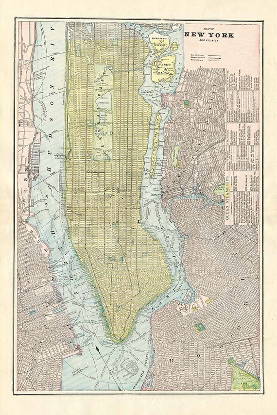 New York City Usa High Resolution Downloadable File 1899