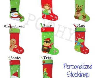 Kids Personalized Holiday Christmas Stocking by Stephen Joseph Stockings