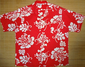 Mens Vintage 60s Elvis Floral Hawaiian Aloha Shirt - XL - The Hana Shirt Co