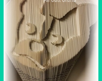 Boston Terrier - Book folding pattern (Cut and Fold)