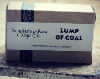 Lump of Coal, Lump of Coal Gift, Stocking Stuffer, Gift for Friend, Gift idea, Coal Soap, Charcoal Soap, Gift for him, Gift for her