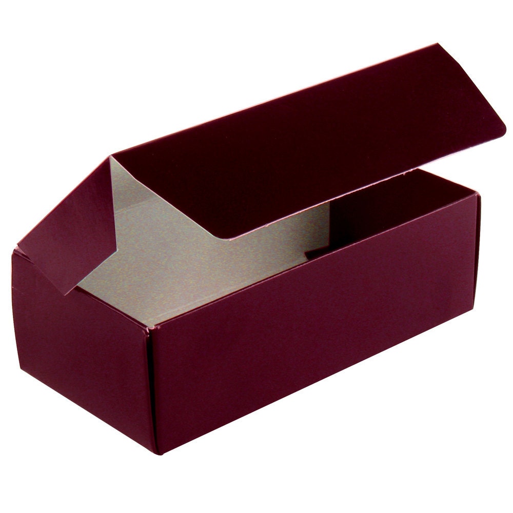 Burgundy Candy Box Favor Box Bakery Boxes 100 1/2 lb