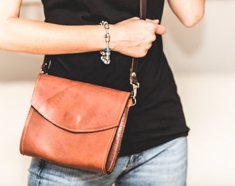 Leather Cross Body Bag, Brown Leather Satchel, Brown Leather Crossbody Bag, Brown Leather Bag, Genuine Leather Crossbody