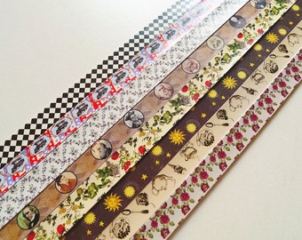 Retro Origami Lucky Star Paper Strips Mixed Print Star Folding DIY - Pack of 160 Strips