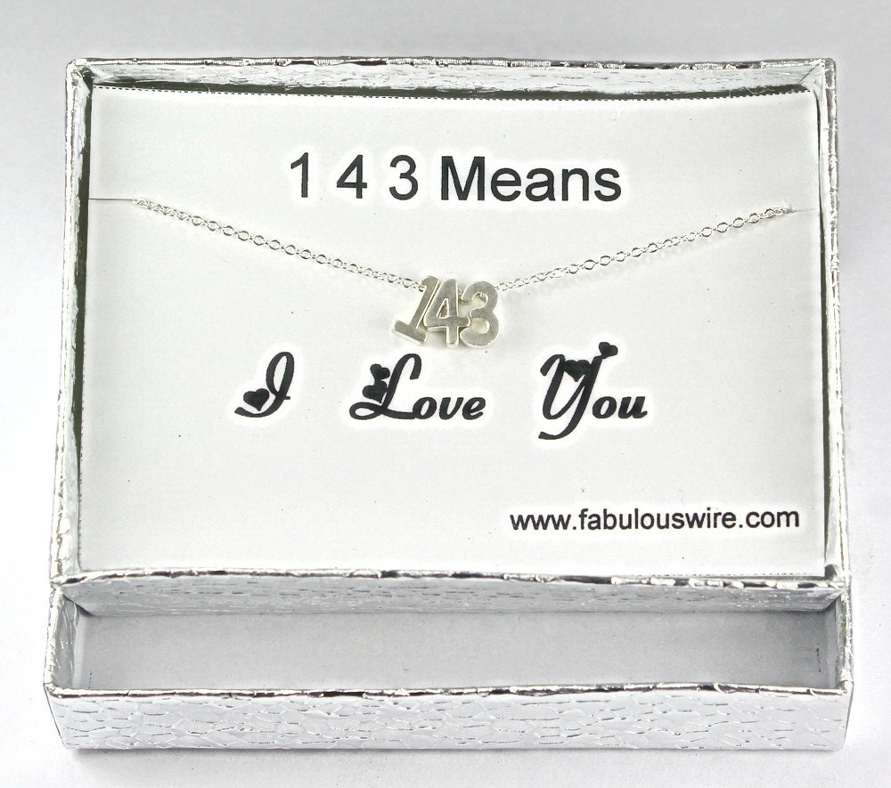 143 I Love You Necklace