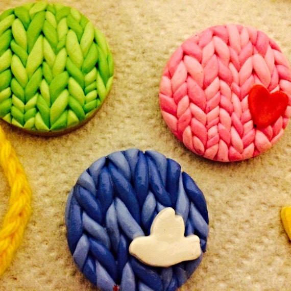 Polymer Clay Knit Love