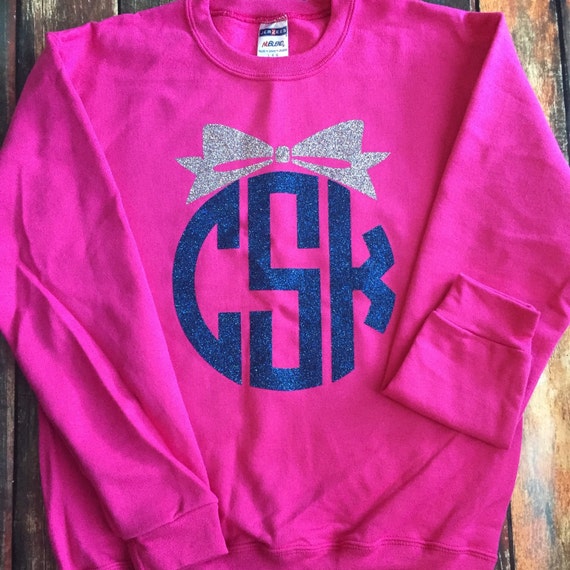 YOUTH Sweatshirt Monogrammed crew neck pullover by YounInkBoutique
